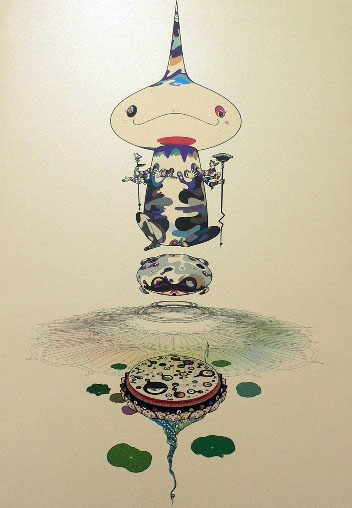 Reversed Double Helix by Takashi Murakami