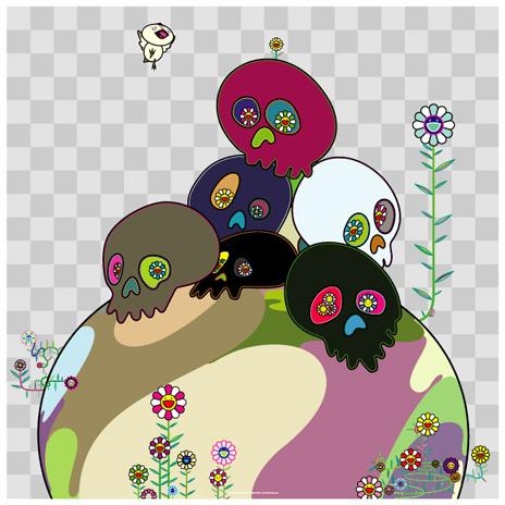 Skull Rock by Takashi Murakami